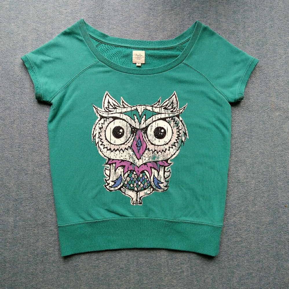Papaya Owl Shirt Teal / Turquoise in Medium